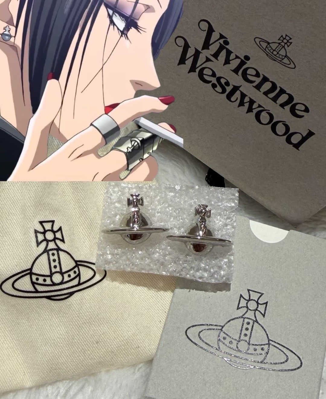Vivienne Westwood Orb Stud Earrings
